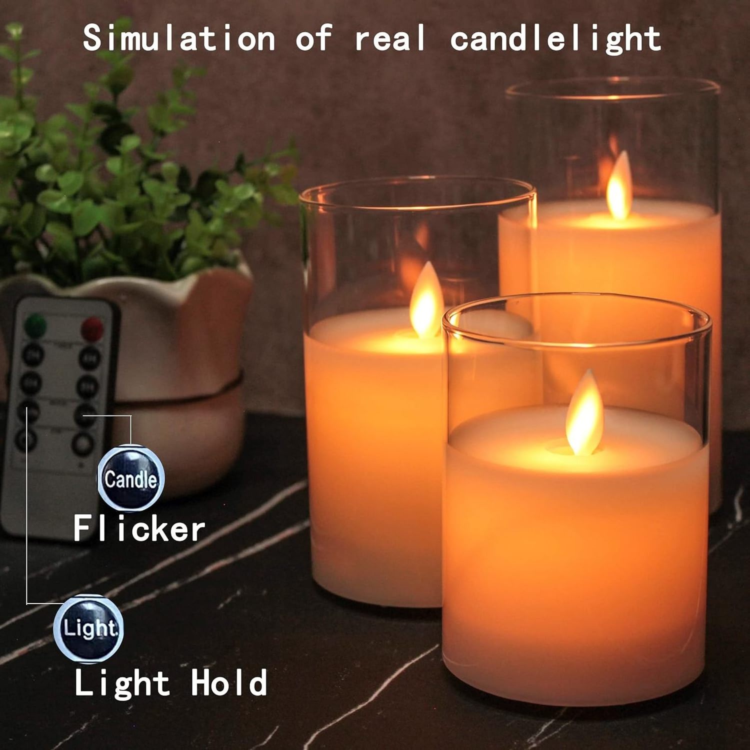 Real Wax Electric Light Remote Control LED Candle Fake Bougie Kerzen Pillar Velas rechargeable led candles flameless flickering