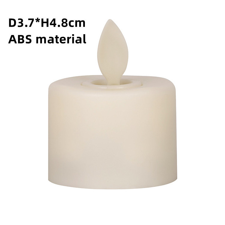 Flickering Flameless Rechargeable Wax LED Tea Light Candle with moving flame electronic candles with remote