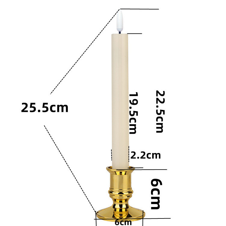 flameless taper led candles with moving flame window light flickering 3d electronic candles with remote control