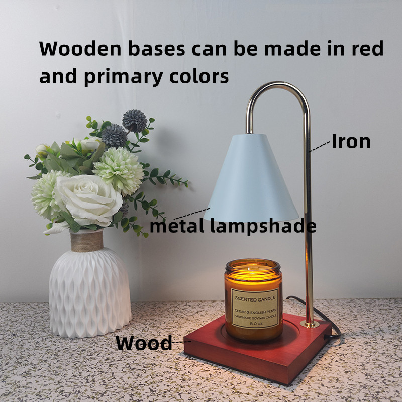 Aromatherapy Wax Melting dimmer night light wooden Electric Wickless candle warming lamp