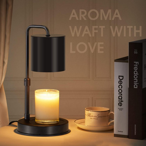 Candle Warmer Lamp Adjustable Height Dimmable with Timer Compatible with Large Jar Scented Candles No Flame with 2 Bulbs