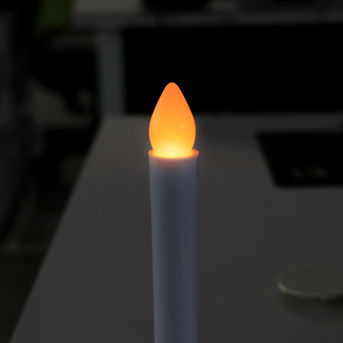 Church Decoration warm light Flicker Flameless LED Taper Candles Stick