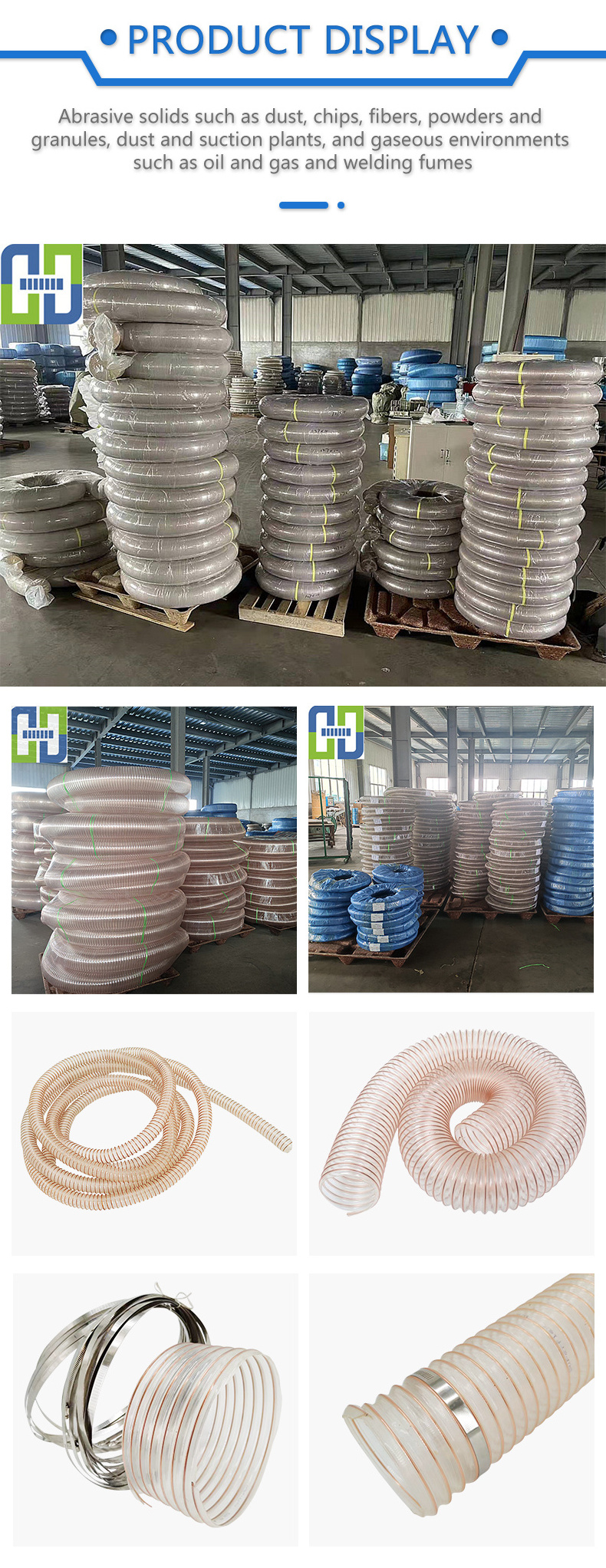 2.5 Inch 3 Inch Flexible Ducting Polyurethane Ventilation Duct Hose