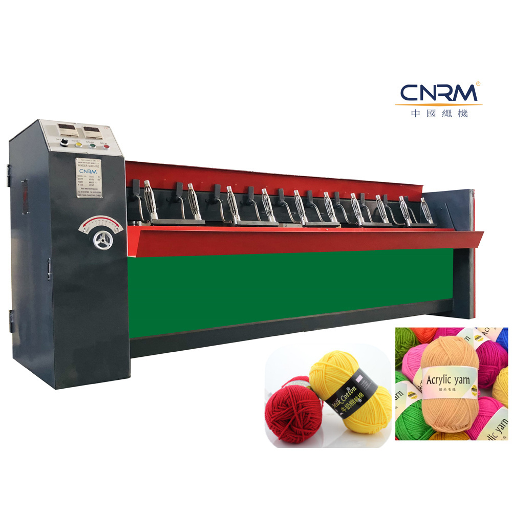 CNRM Intelligent high speed semi-auto plastic pp /cotton/jute yarn twine winding machine ball winder