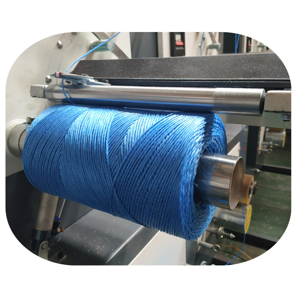 Twisted twine spool winder machine pp raffia rope twine winder twisted yarn stranding machine maquina bobinadora de hilos