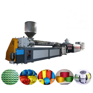 Plastic filament fiber yarn extruder Recycled pet flake pp pe monofilament yarn rope net making extruding machine