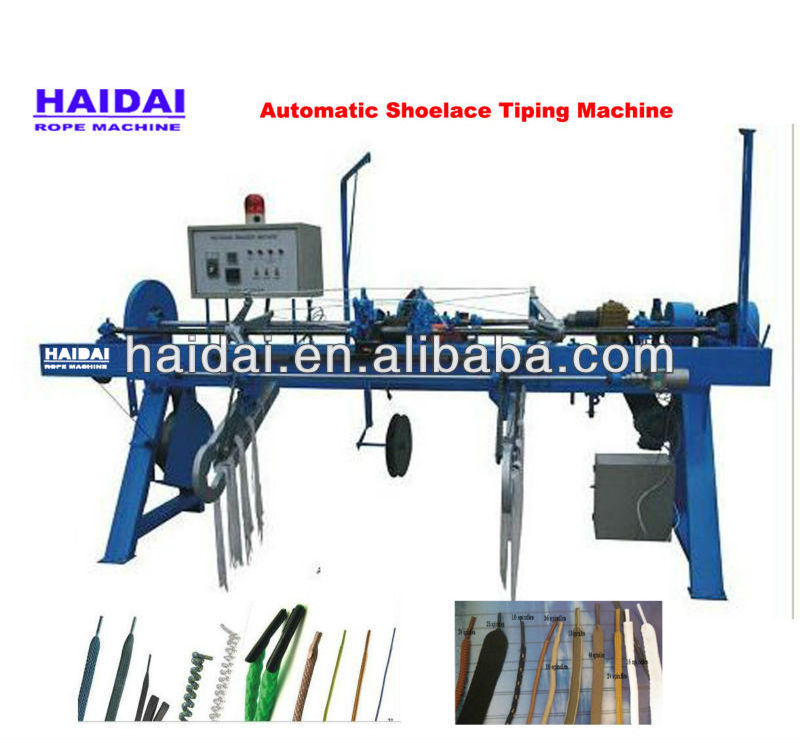 China good reputation factory supply the latest Semi automatic shoe lace tipping machine