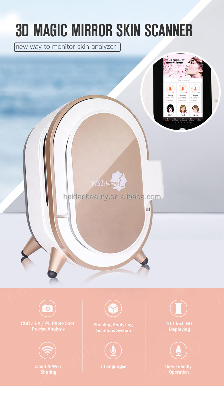 Hot sale Smart Mirror Skin Analyzer M9 3D Magic Mirror Facial Skin Analyzer Facial Visia Analysis Machine CE