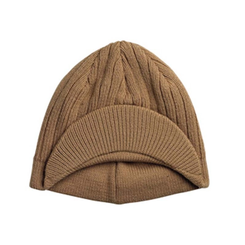 Wholesale fashion acrylic Oversized Slouch Rasta Panels jamaica cuffless Beanie Hat with brim