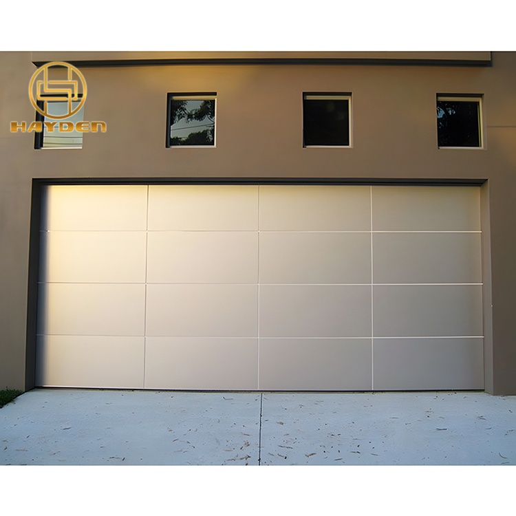 Hayden Manufacturer Wholesale Modern High Quality Woodgrain aluminum composite luxury garage doors