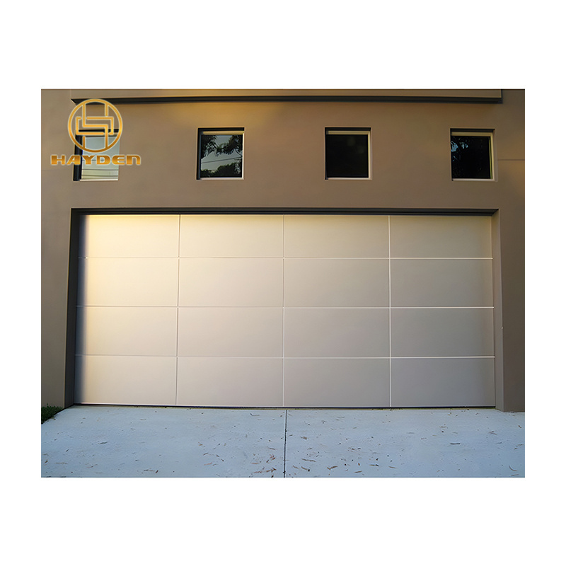 High Quality Price 9x7 Contemporary Aluminium composite panel with full film insulated garage doors