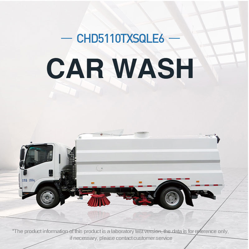 Industrial Cleaning Machine Closed Powered Street Sweeper Road Sweeper Car Truck Vehicle  With Water Spraying Function