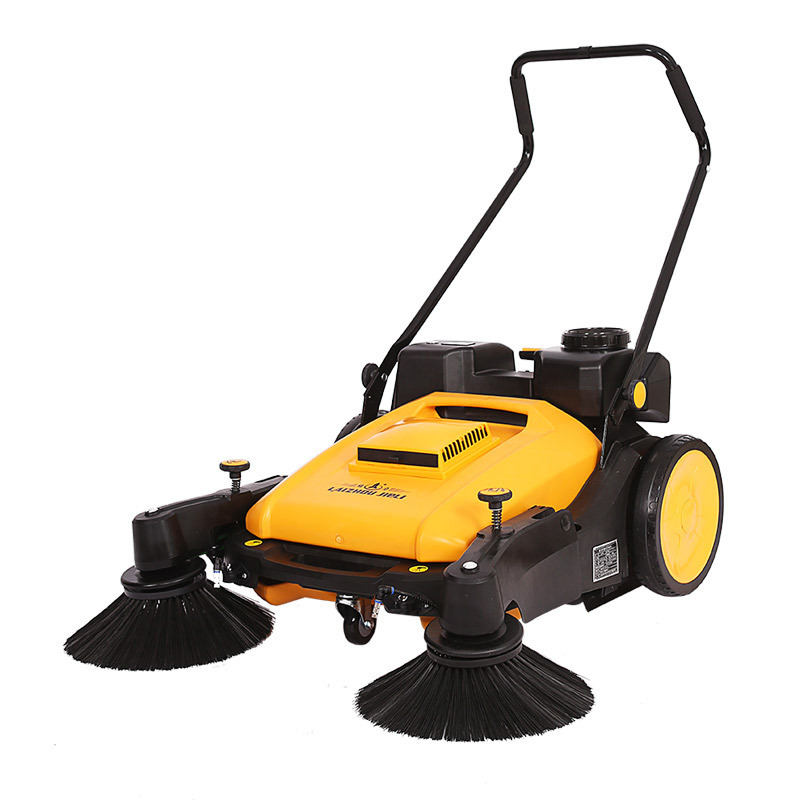 Electric Powered Manual Drive Triple Brush Sweeper Floor Sweeper Lithium Battery Sweeper