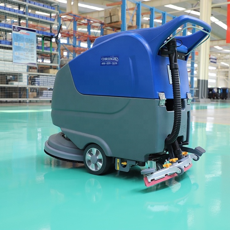 Brush industry cleaning machines walk-behind hand push floor scrubber dryer  scrubber of push type