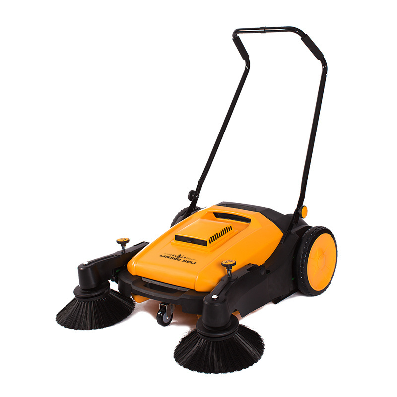 Electric Powered Manual Drive Triple Brush Sweeper Floor Sweeper Lithium Battery Sweeper