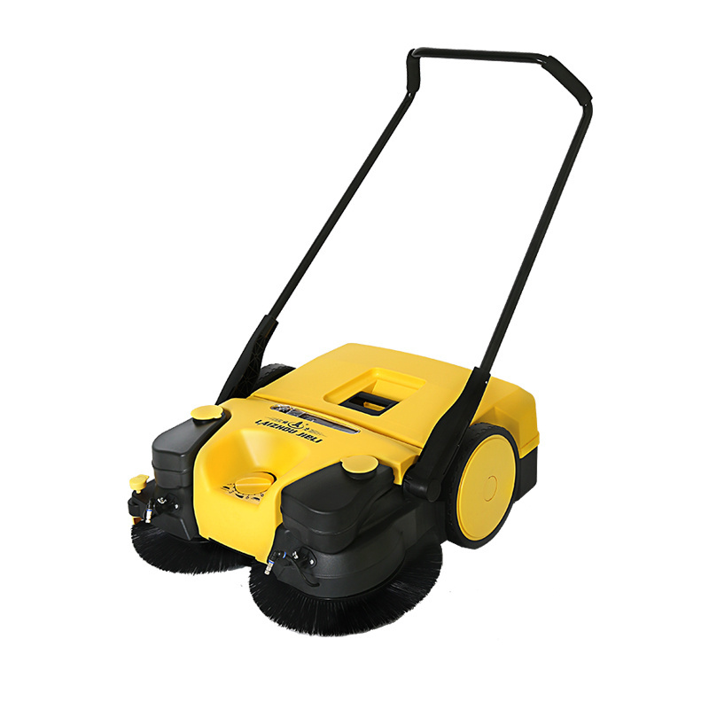 Electric Powered Manual Drive Triple Brush Sweeper Floor Sweeper Lithium Battery Sweeper