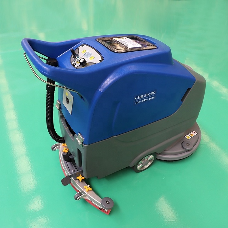 Brush industry cleaning machines walk-behind hand push floor scrubber dryer  scrubber of push type