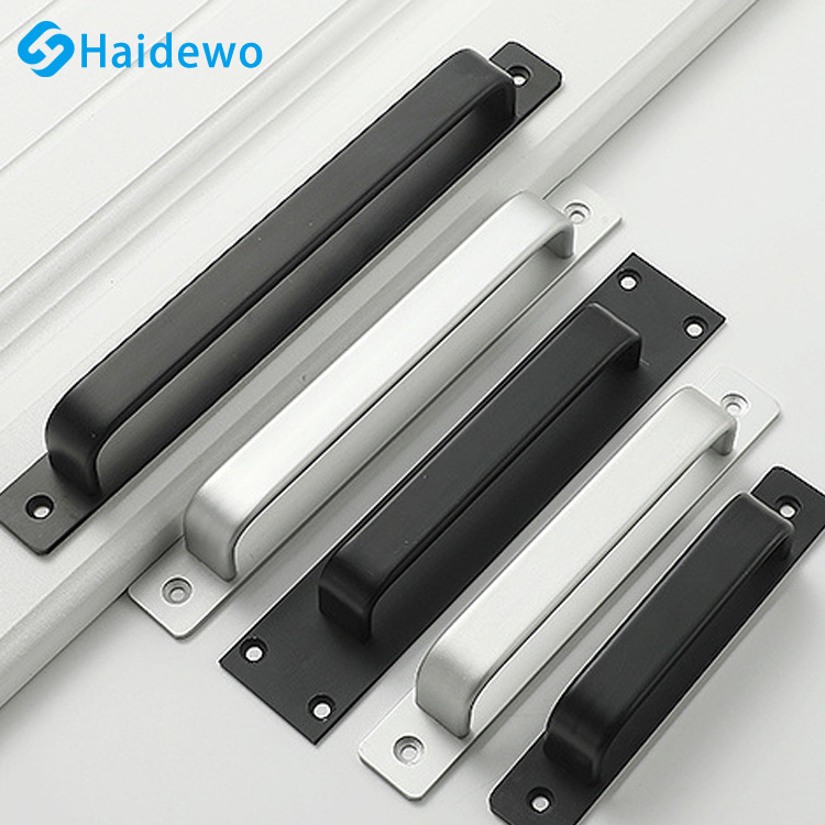 Haidewo No-Drill Adhesive Door Handle for Showcase, Wardrobe, Cabinet and Drawer