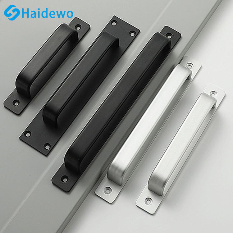 Haidewo No-Drill Adhesive Door Handle for Showcase, Wardrobe, Cabinet and Drawer