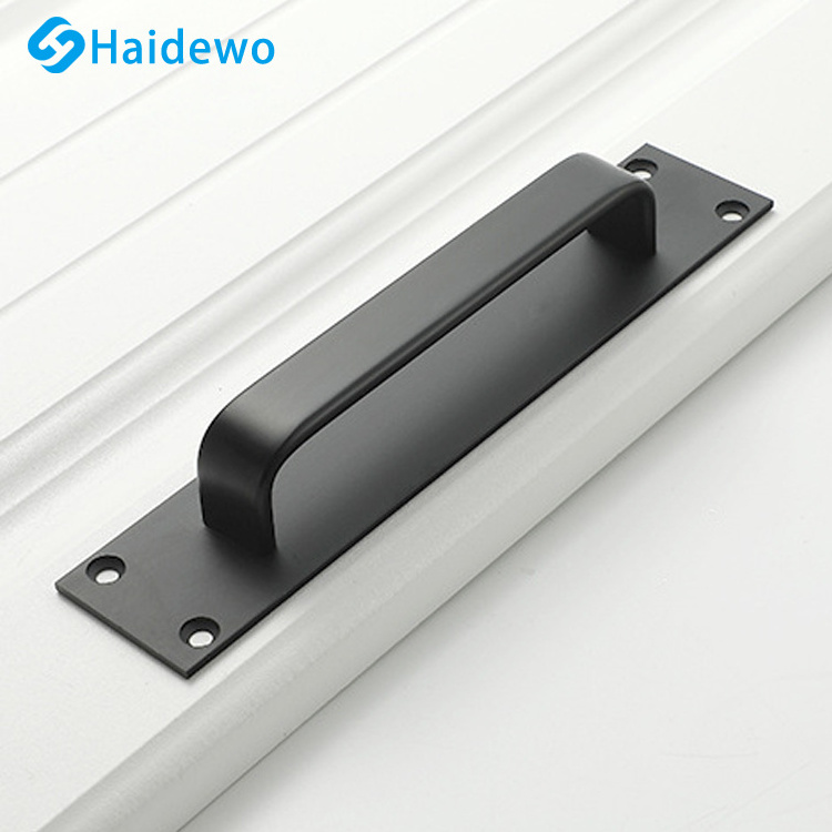 Haidewo No-Drill Adhesive Door Handle for Showcase, Wardrobe, Cabinet and Drawer