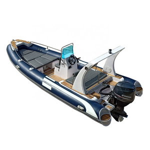 CE 20ft 6m luxury patrol 600 inflatable boat 20 foot thundercat boat for sale aluminum hull hypalon tubes