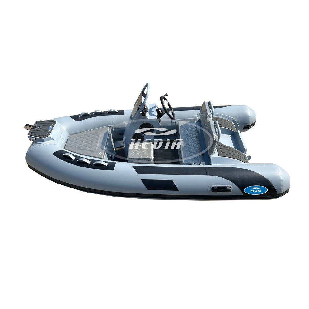 CE 11 foot 330cm 6 person seat speed aluminum small fishing rigid inflatable pvc hypalon rib boat