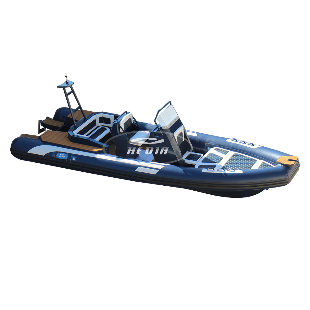 CE Hedia 22ft high speed sport inflatable rescue rib boat 650 680 Luxury Orca Hypalon Rib Boat motor inflatable sail boat