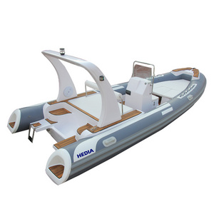 CE 20ft 6m luxury patrol boat rib 600 center console inflatable boats for sale inflatable sailboat rib boat outdoor plastic hard