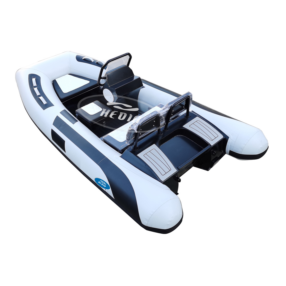 CE 11 foot 330cm 6 person seat speed aluminum small fishing rigid inflatable pvc hypalon rib boat