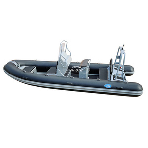 Hedia Best selling CE 6 Capacity high speed rib 580 orca hypalon deep-v aluminum rigid hull inflatable rib boat for sale