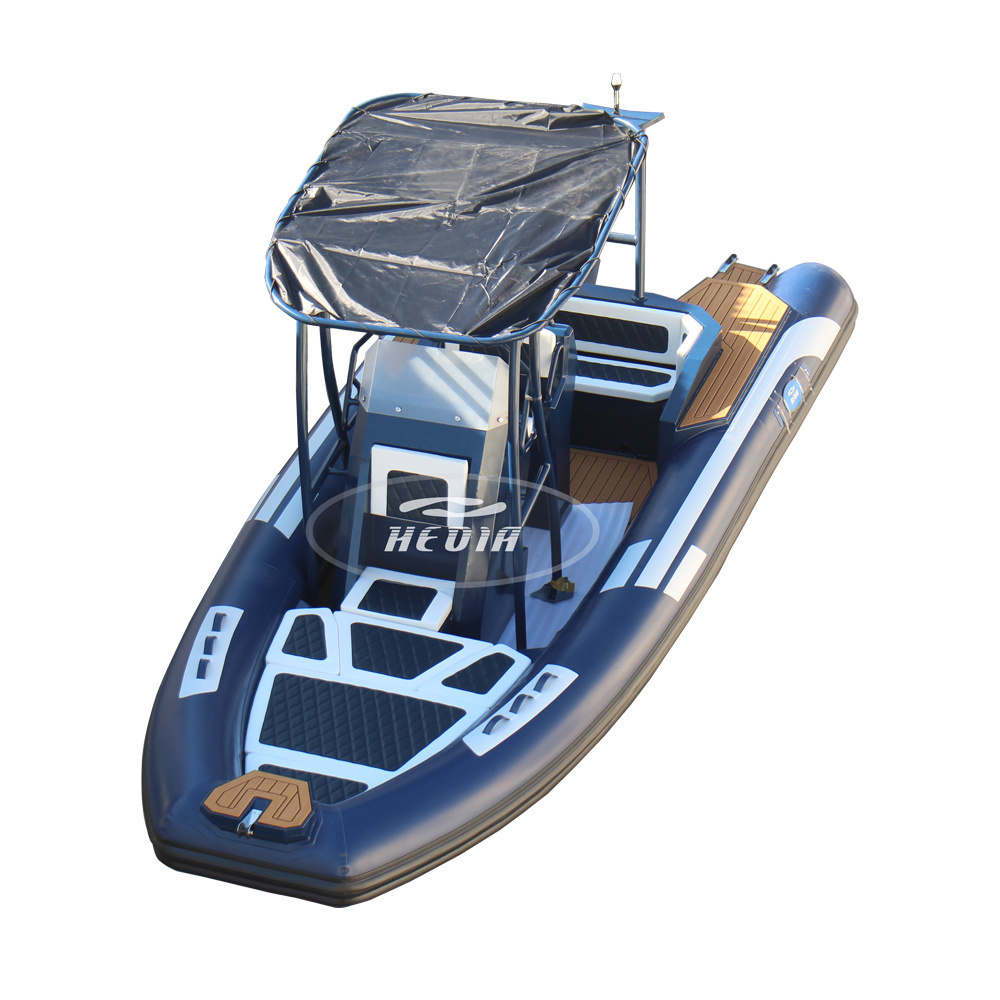 CE Hedia 22ft high speed sport inflatable rescue rib boat 650 680 Luxury Orca Hypalon Rib Boat motor inflatable sail boat