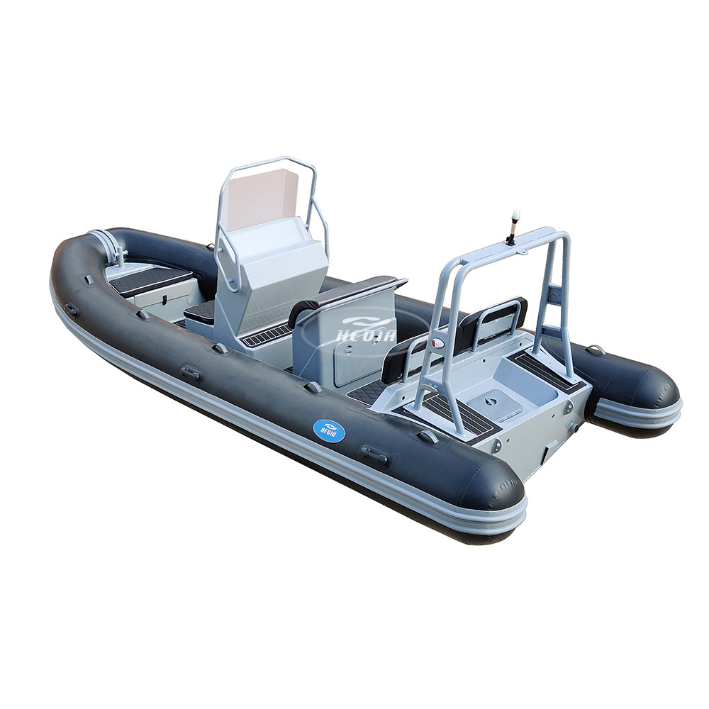 Hedia Best selling CE 6 Capacity high speed rib 580 orca hypalon deep-v aluminum rigid hull inflatable rib boat for sale