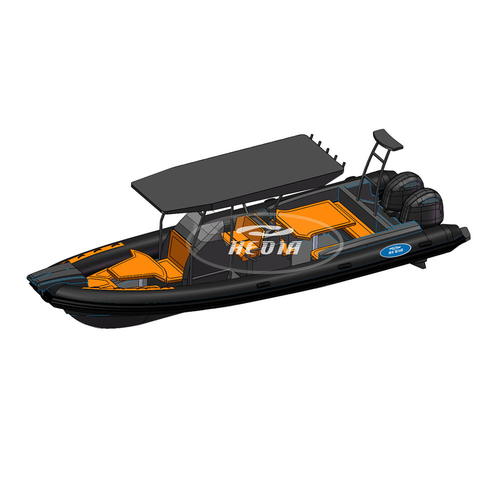 Luxury SP1050 Rib Boat Rigid Hull Orca Hypalon  rigid inflatable 32 ft 10m hypalon aluminium rib boat 8m