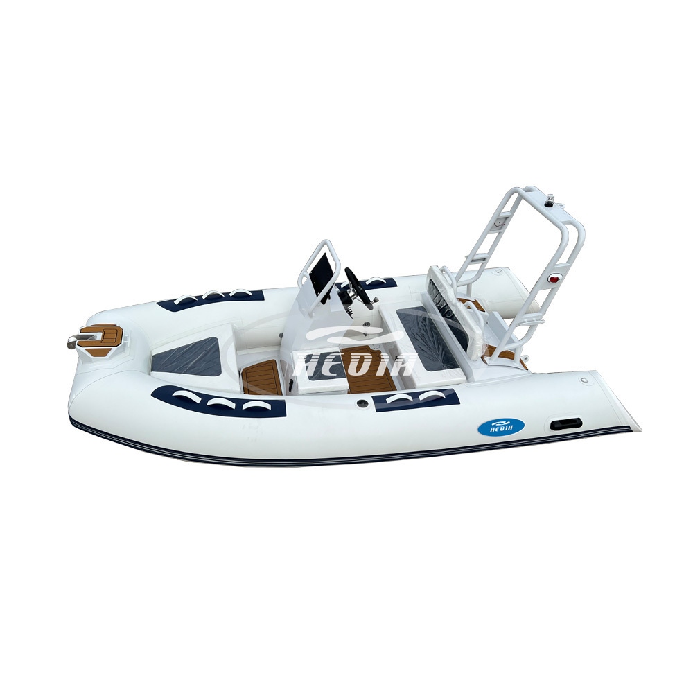 Hedia hot saling CE 3.6m RIB360 deep v aluminum rigid hull orca hypalon rib pontoon boat for sale