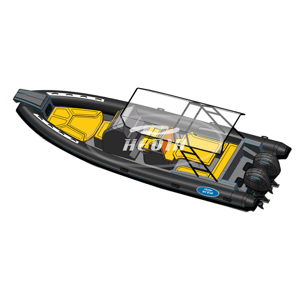 CE Achilles Hypalon Patrol 1050 Rib Boat 10 meter with Aluminum Hull passenger rib boats for sale