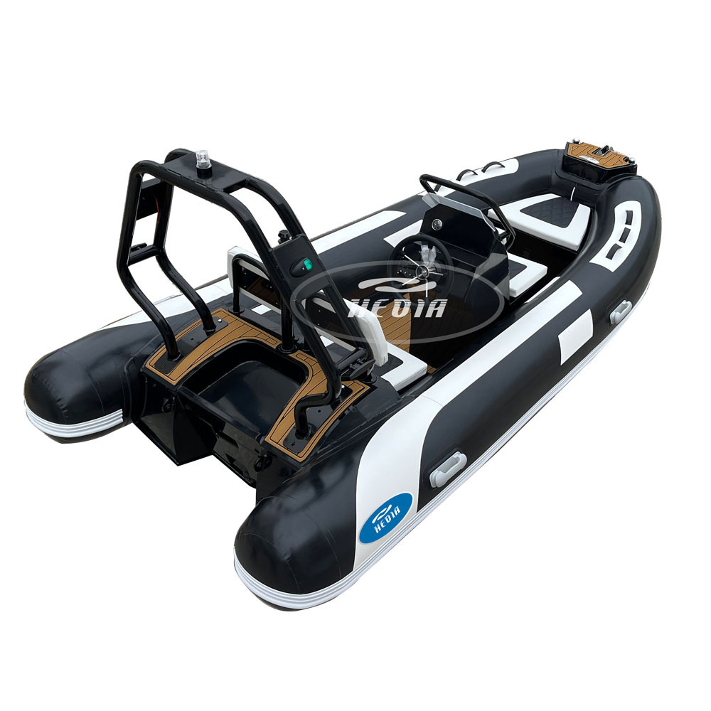 CE RHIB High Speed Folding Rib 360 390 Deep-v Aluminum Rigid Hull Inflatable Fishing Rowing 390 Rib Boat for Sale