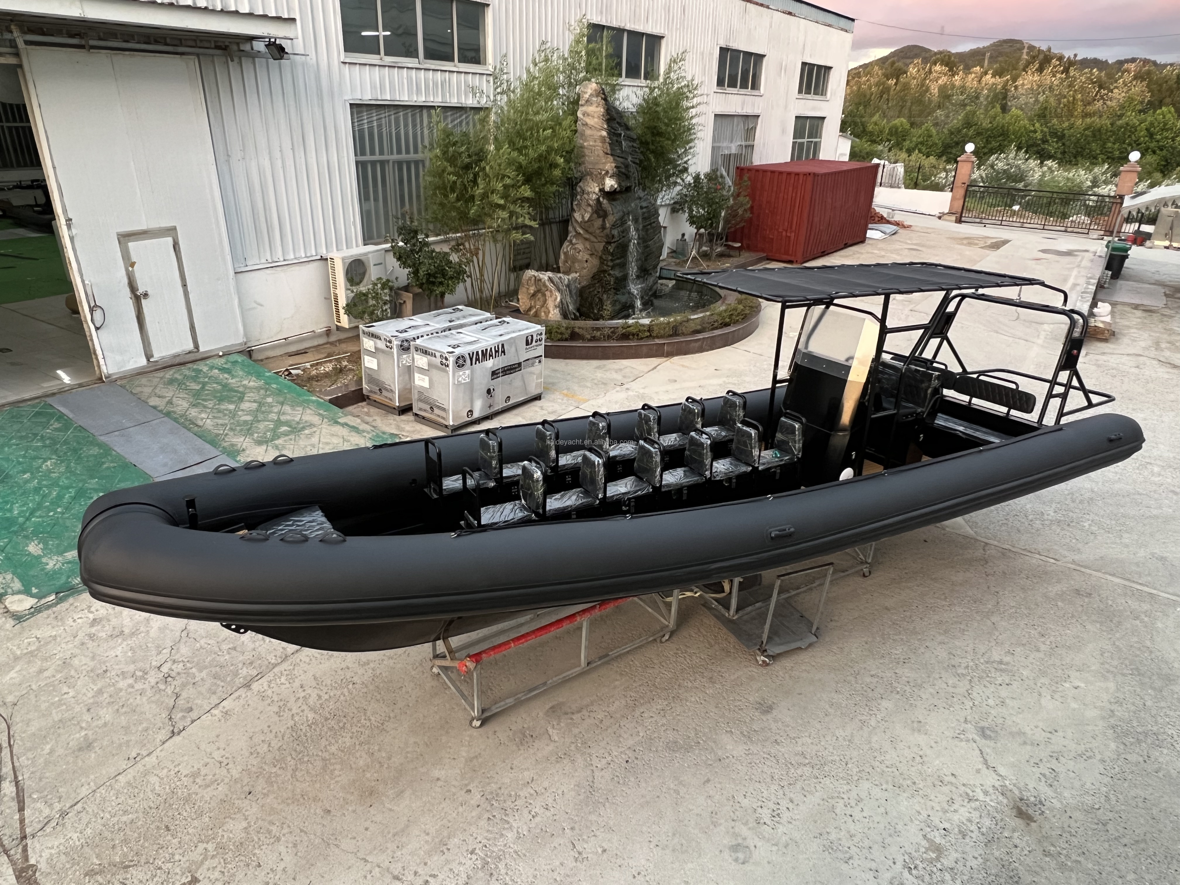 Hedia 960 rigid inflatable hypalon tubes boat aluminum dinghy with CE certificate