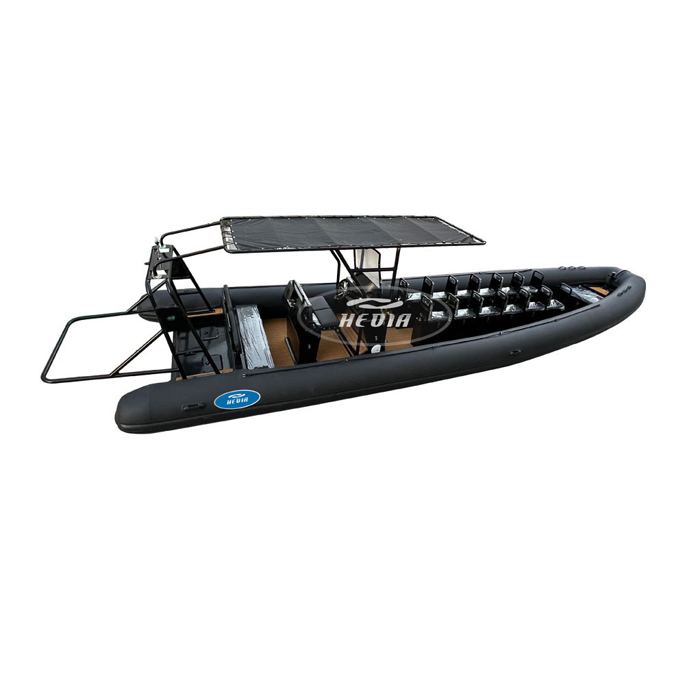 Hedia 960 rigid inflatable hypalon tubes boat aluminum dinghy with CE certificate