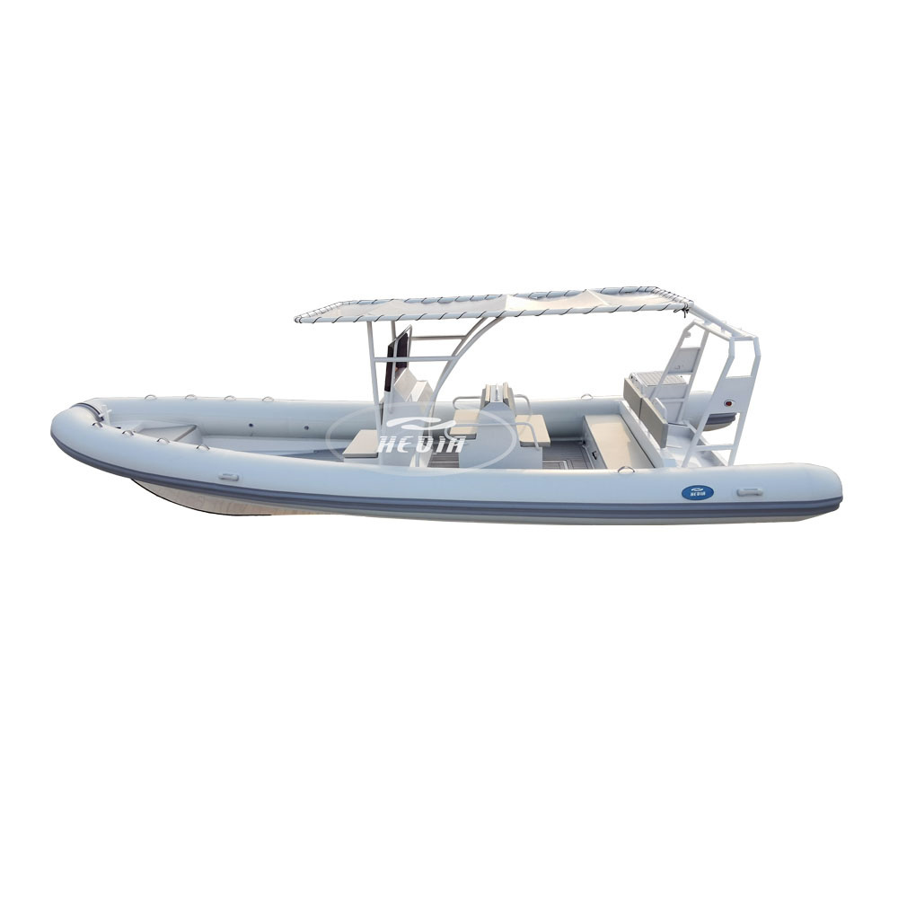 CE china 28ft Luxury Patrol 860 inflatable jet boat with engine Aluminum hull inflatable rigid boats orca hypalon tubes