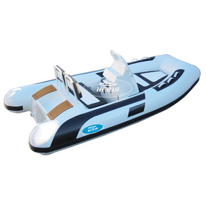 CE 11 foot 330cm 6 person seat speed aluminum small fishing rigid inflatable pvc hypalon rib boat