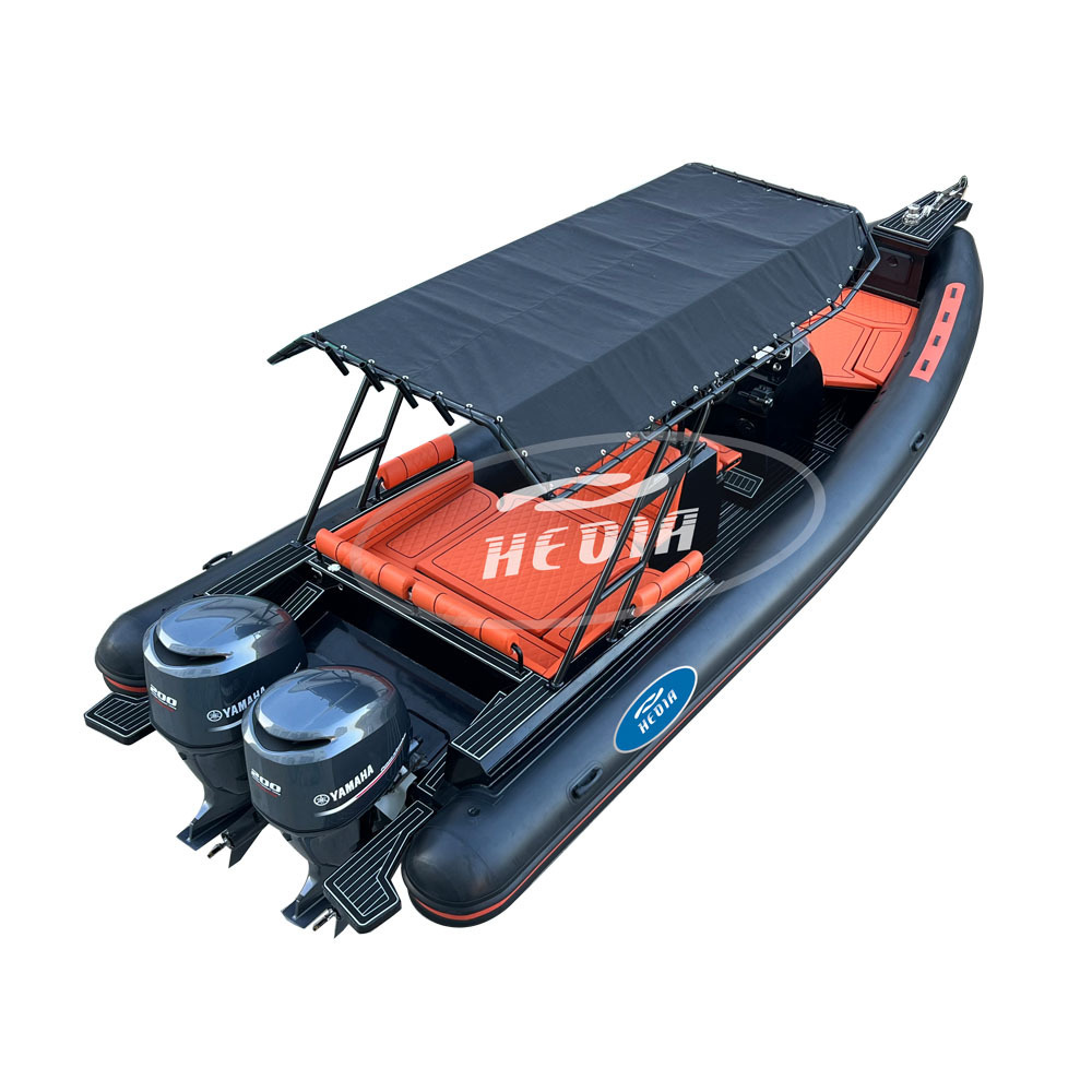 Hedia 8.6m orca hypalon boat luxury rib SP860 with aluminum bottom hull