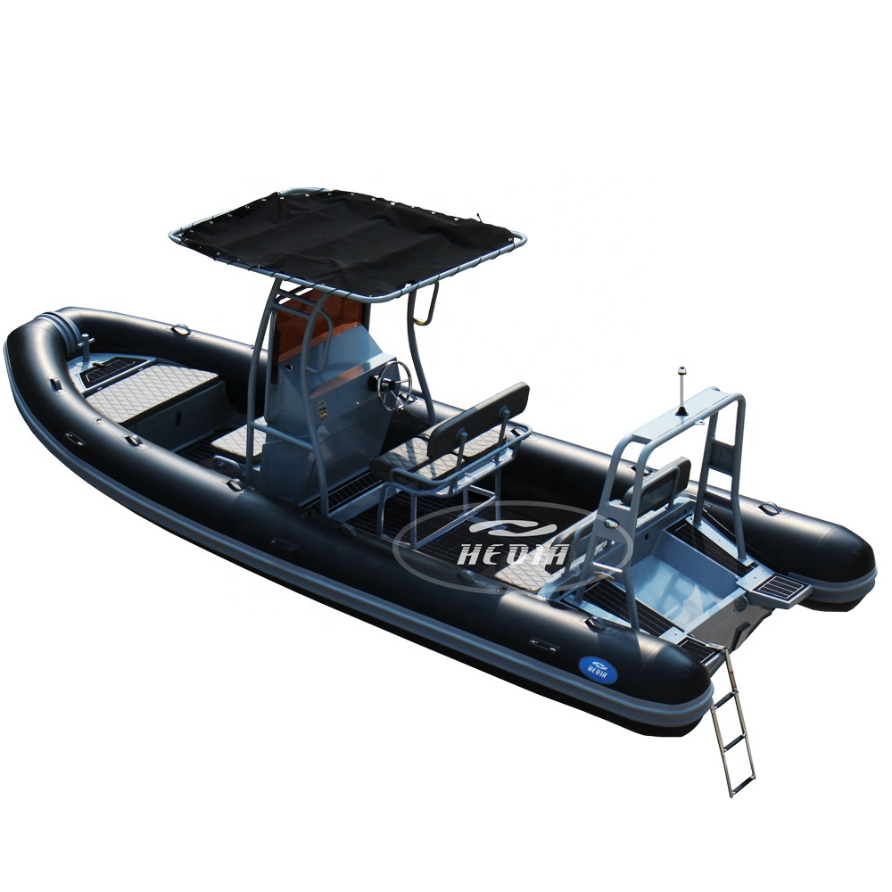 CE 20ft 6m luxury patrol 600 inflatable boat 20 foot thundercat boat for sale aluminum hull hypalon tubes