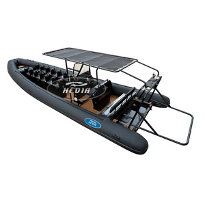 CE China 32ft  Patrol 960 glass bottom inflatable rubber boat fishing round inflatable go boat