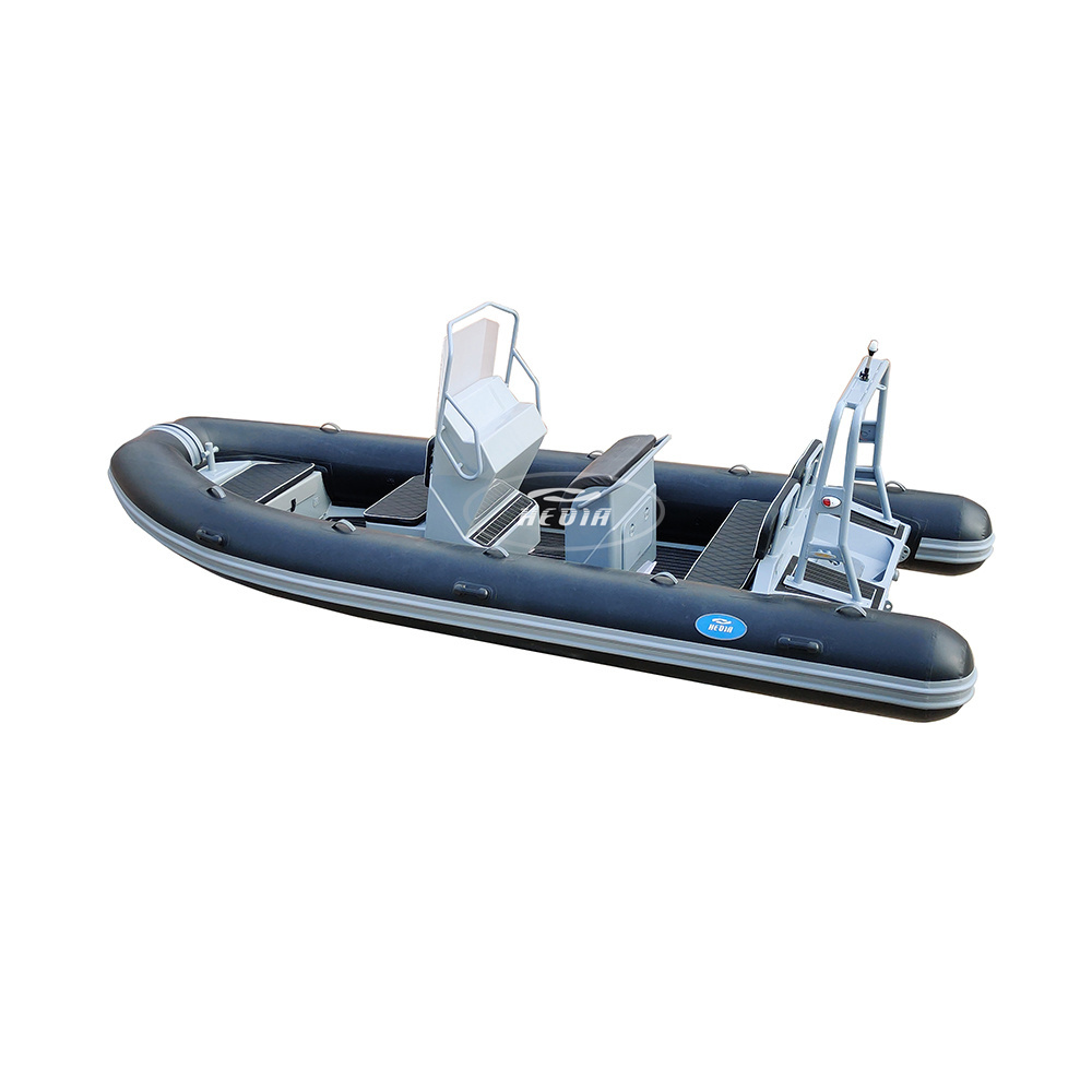 Hedia Best selling CE 6 Capacity high speed rib 580 orca hypalon deep-v aluminum rigid hull inflatable rib boat for sale