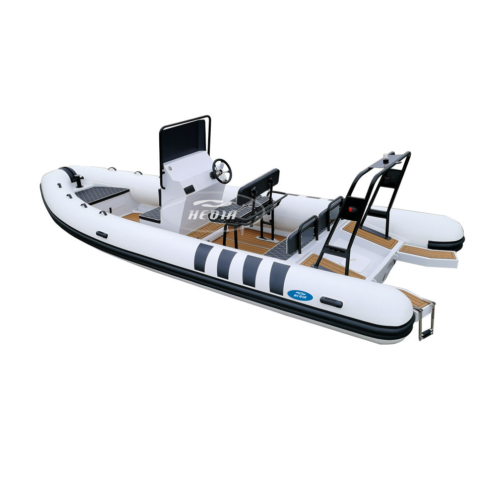 CE China 23ft patrol rib boat 700 inflatable fishing boat/ solar marine aluminum hull inflatable boat with an electric motor