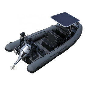 CE China 23ft patrol rib boat 700 inflatable fishing boat/ solar marine aluminum hull inflatable boat with an electric motor