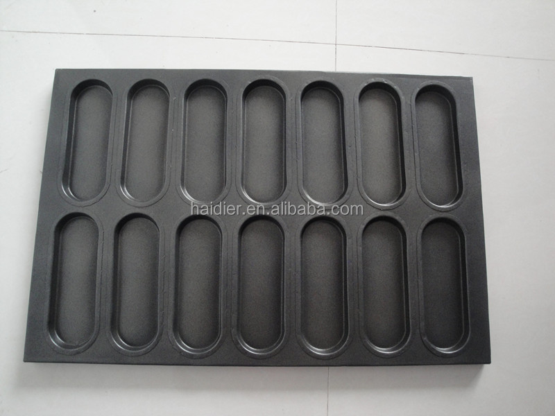 stainless steel coated non stick pans for  hot dog baking tray