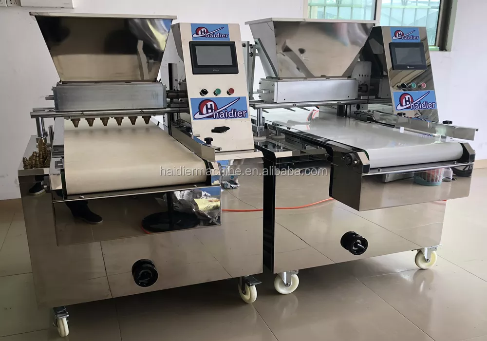 Automatic cookie maker/double puff cookie forming machine/fortune cookie forming machine