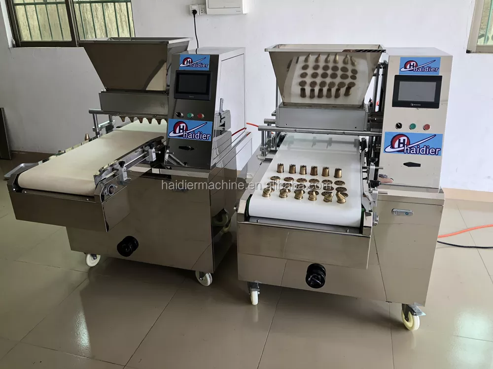 Automatic cookie maker/double puff cookie forming machine/fortune cookie forming machine