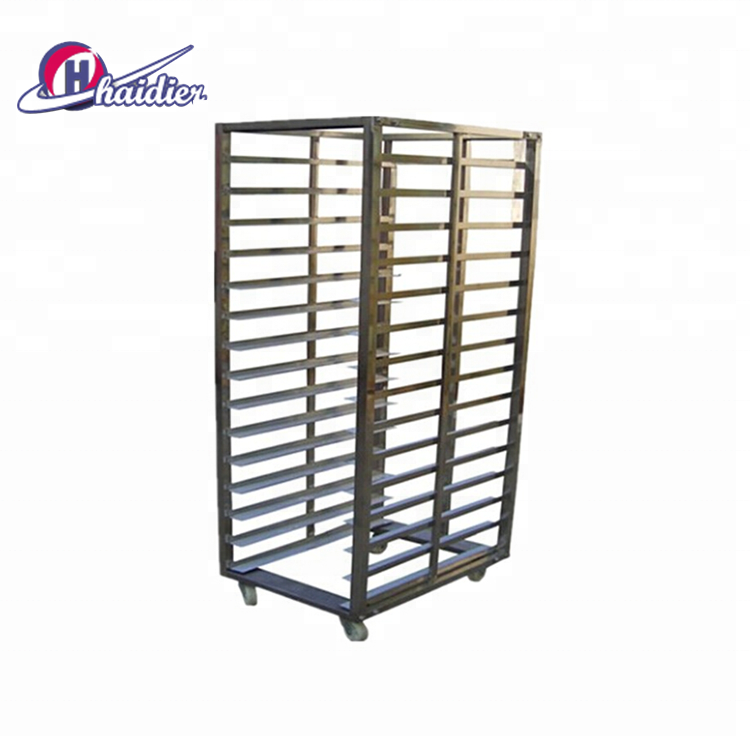 Stainless steel Kitchen Food Trolley Bakery Trolley Racks for Rotating Rack Oven